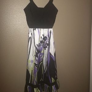Bebe dress size small purple floral design